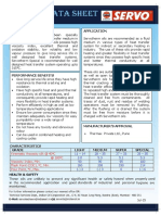 Servotherm Oils: Description Application