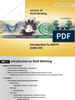 Shell Meshing: Introduction To ANSYS Icem CFD