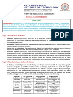 Digital Manufacturing Notes