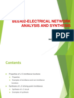 EEE - BEE402 - Electrical Network Analysis and Synthesis - Mrs. S. Sherine