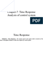 Chapter-7 Time Response Analysis of Control System