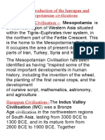 Comparative Study of The Harappan and Mesopotamian Civilisation