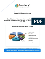 Prophecy Neuro ICU Exam Content Outline