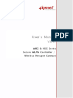 User's Manual: WHG & HSG Series Secure WLAN Controller / Wireless Hotspot Gateway