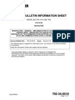 Service Bulletin Information Sheet: MODEL BD-700-1A10 (BD-700)