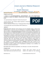 A Study of Antihyperlipidemia Hypolipedimic and Antiatherogenic Activity of Fruit of Emblica Officinalis Amla in High Fa