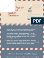 Anglo-French/ Medieval English Literature: Group 5