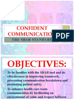 Confident Communication: The Sbar Standard