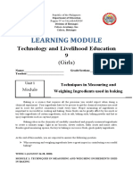 Learning Module: Technology and Livelihood Education 9