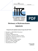 ITTC Alphabet Dictionary of Ship Hydrodynamics (2017)