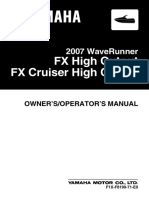 2007 Yamaha FX Cruiser HO Owners Manual