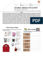 Livestock and Farms Animals: Pigs & Sheep