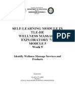 Self-Learning Module in Tle-He Wellness Massage Exploratory 7/8