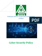 Cyber Security Policy: Prakasam District Cooperative Central Bank Limited