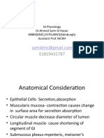 GI Physiology DR - Ahmed Sami Al Hasan MBBS (DMC), FCPS, MRCS (Edinburgh) Assistant Prof. NICRH