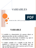 Variables: Mesfin Kote (BSC., MPH