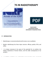 Accidents in Radiotherapy: Nilesh Kumar PG Radiation Physics Department of Radiation Physics