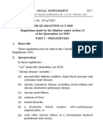 Covid-19: Découvrez Les Règlements Figurant Dans Le Consolidated Regulations