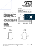 CD4070B, CD4077B: Features Description