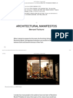 Tschumi - Architectural Manifestos - Columbia GSAPP