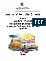 Learners' Activity Sheets: Filipino 7