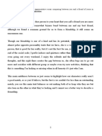 Within 250 Words, Write An Argumentative Essay Comparing Between You and A Friend of Yours in Terms of Differences and Similarities