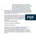 General Considerations The As A Point of Comparison Variations in Stellar Size