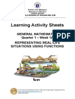 Learning Activity Sheets: General Mathematics Quarter 1 - Week 1A