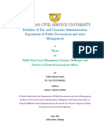 Teklu Alemu Thesis Final Draft ETHIOPIAN CIVIL SERVICE UNIVERSITY