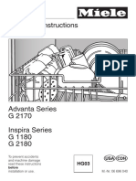 Miele Operating Instructions G2xxx