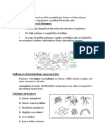 Morphology of Polymers