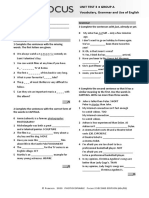 Focus2 2E Unit Test Vocabulary Grammar UoE Unit3 GroupA