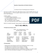 Interpretation and Statistical Inference With OLS Regressions