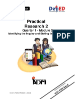 PracResearch2 Grade 12 Q1 Mod2 Identifying The Inquiry and Stating The Problem CO Version2 PDF