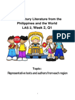 LAS2 Week 2 Q1 21st Century Literature From The Philippines and The World JYB