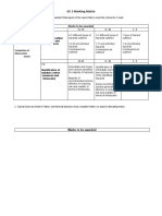 Appendix 6 GC 3 Marking Matrix: Marks To Be Awarded