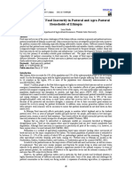 Determinants of Food Insecurity in Pastoral and Agro-Pastoral Households of Ethiopia