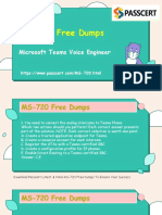 Microsoft Teams Voice Engineer MS-720 Dumps