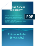 Chinua Achebe Biography 