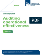 Iia Whitepaper - Auditing Operational Effectiveness