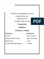 Competition Appellate Tribunal: A Study