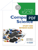 Cambridge IGCSE Computer Science Study and Revision Guide - David Watson