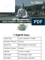 7N8D Rishikesh Haridwar Dehradun Mussoorie Auli