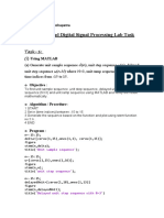 Analog and Digital Signal Processing Lab Task