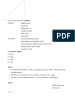 English 101 Marking Scheme Form One Time: 2 Hours: Section A: Writing (20Mks)