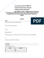 Quizzes For SQL