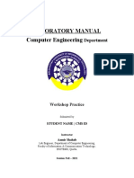 Lab Manual Format Workshop Practice