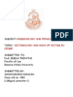 Criminology and Penology, Roll No 082