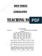 Geography Notes Form 3