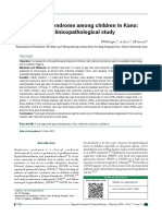 Nephrotic Syndrome Among Children in Kano: A Clinicopathological Study